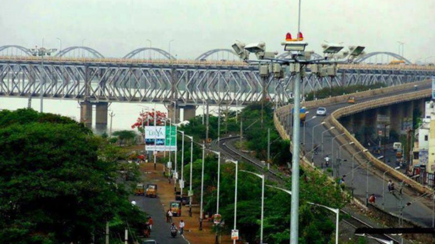Rajahmundry_city_Bird_view_of_Bridges